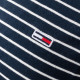 Tommy Jeans Μπλε Ριγέ T-shirt C Neck - DM0DM20377