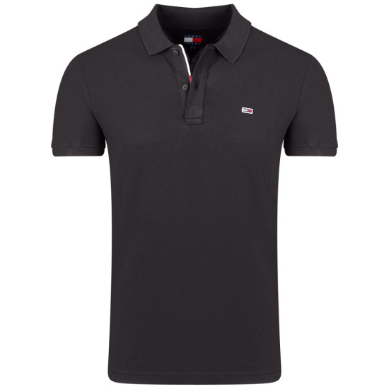 Tommy Jeans Μαύρο Κοντομάνικο polo - DM0DM20676
