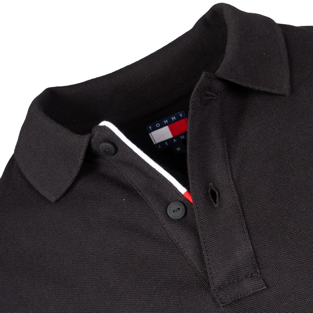 Tommy Jeans Μαύρο Κοντομάνικο polo - DM0DM20676