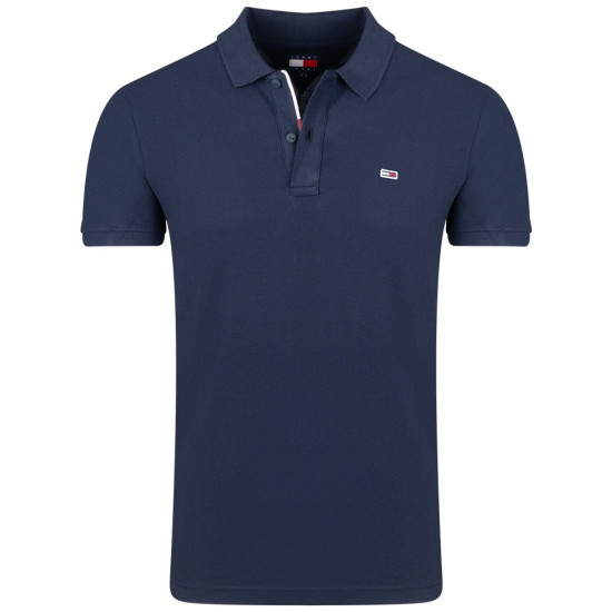 Tommy Jeans Μπλε Κοντομάνικο polo - DM0DM20676