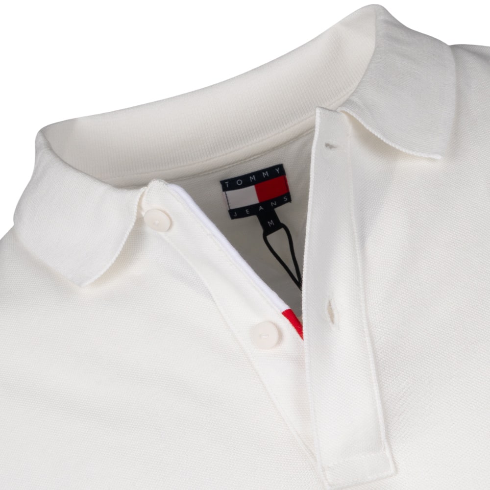 Tommy Jeans Εκρού Κοντομάνικο polo - DM0DM20676
