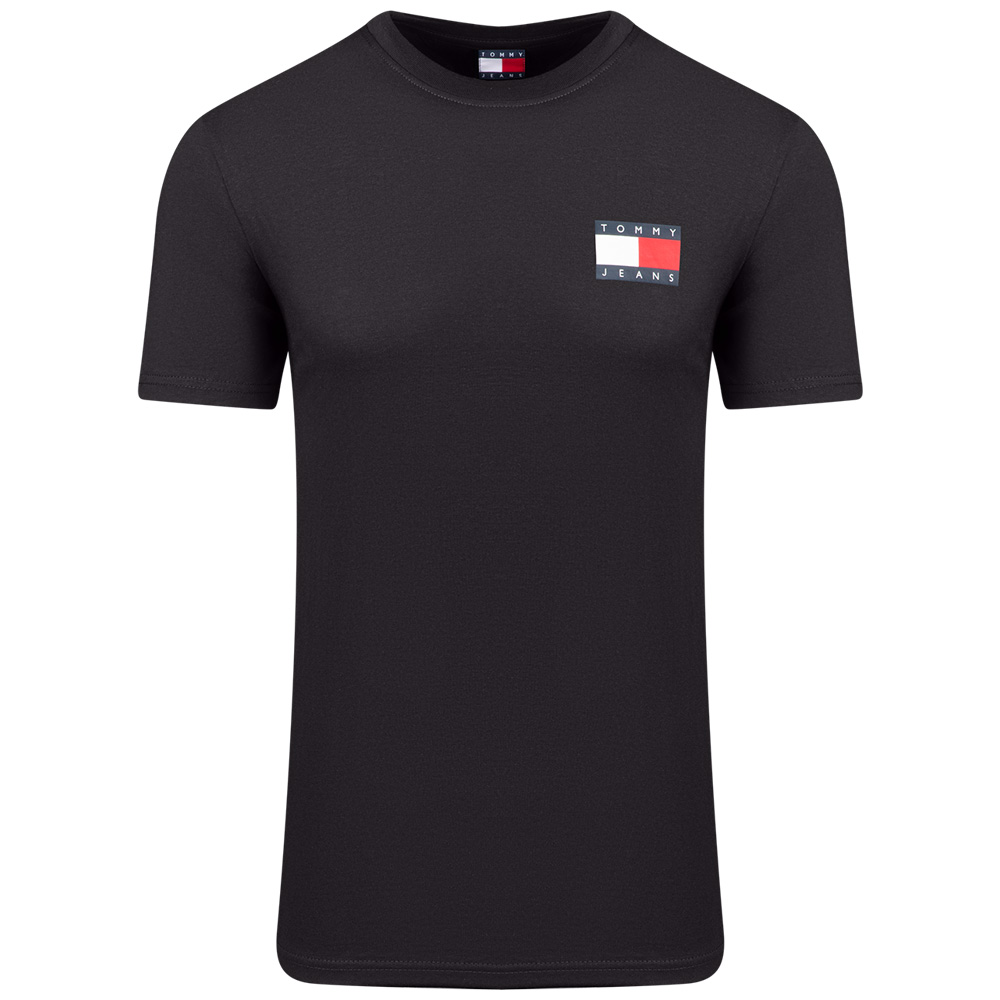 Tommy Jeans Μαύρο T-shirt C Neck - DM0DM20740