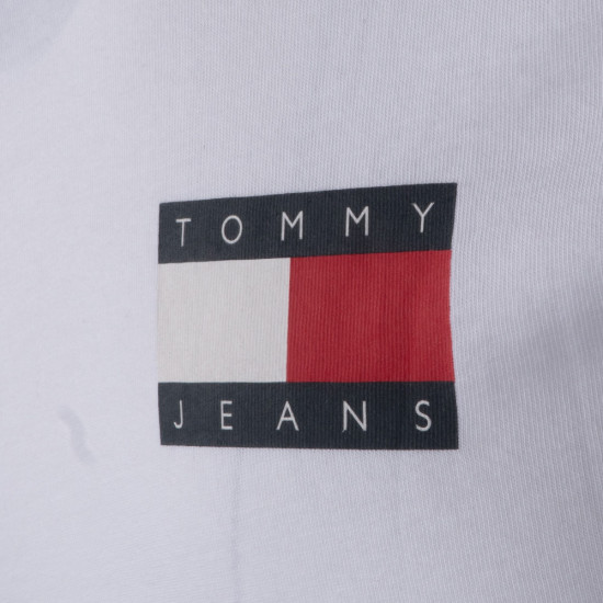 Tommy Jeans Λευκό T-shirt C Neck - DM0DM20740