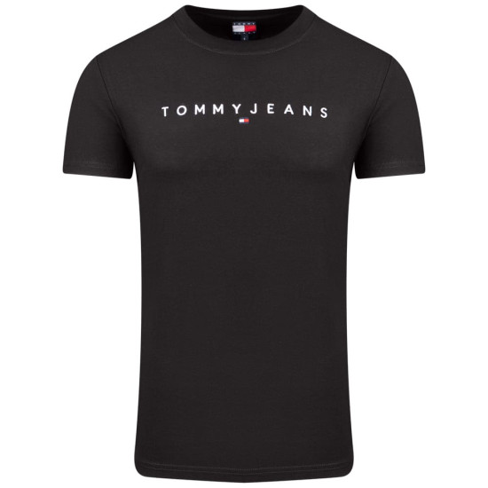 Tommy Jeans Μαύρο T-shirt C Neck - DM0DM20744
