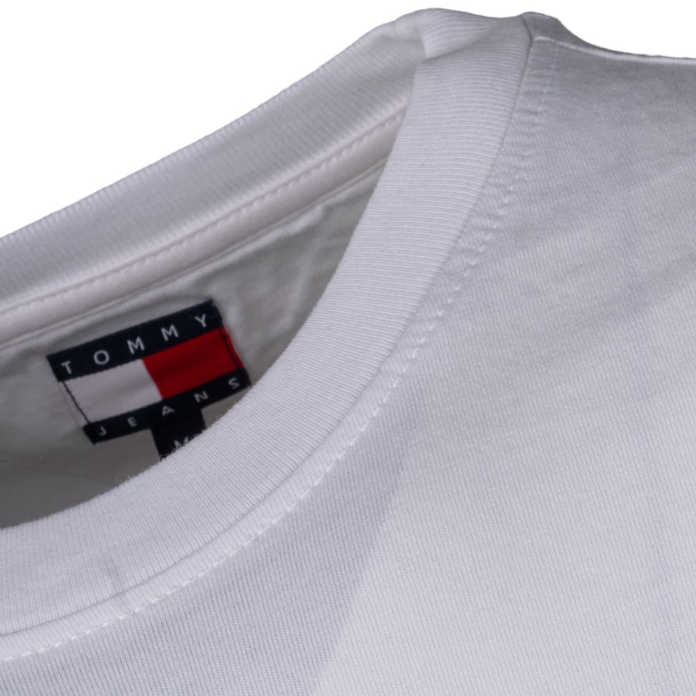 Tommy Jeans Λευκό T-shirt C Neck - DM0DM20744