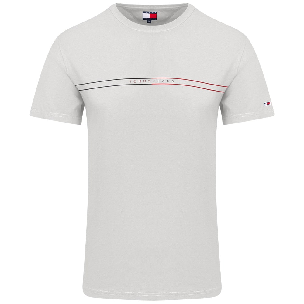 Tommy Jeans Εκρού T-shirt C Neck - DM0DM20779