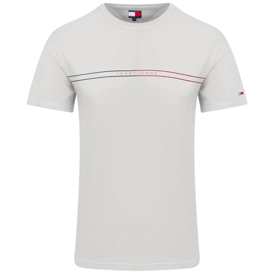Tommy Jeans Εκρού T-shirt C Neck - DM0DM20779
