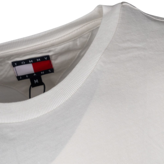 Tommy Jeans Εκρού T-shirt C Neck - DM0DM20779