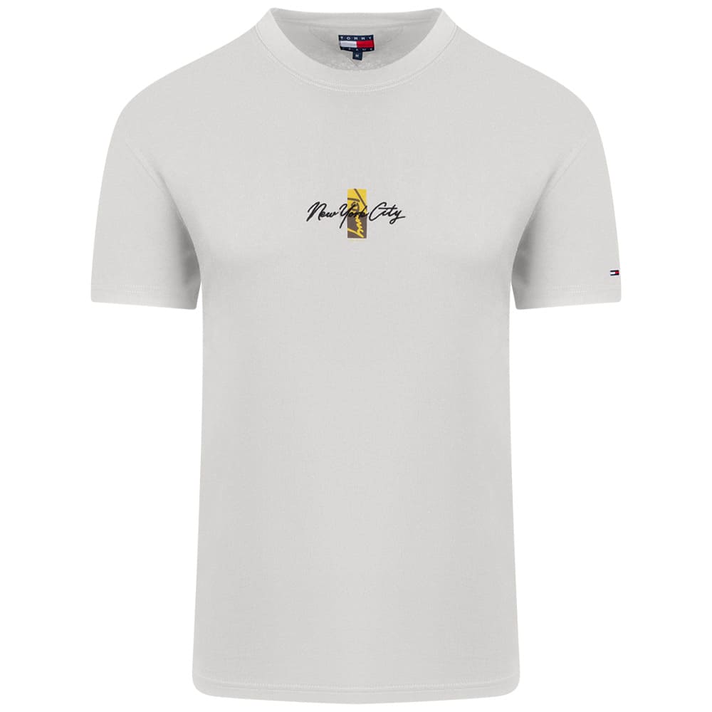 Tommy Jeans Εκρού T-shirt C Neck - DM0DM22532