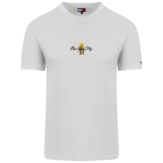Tommy Jeans Εκρού T-shirt C Neck - DM0DM22532