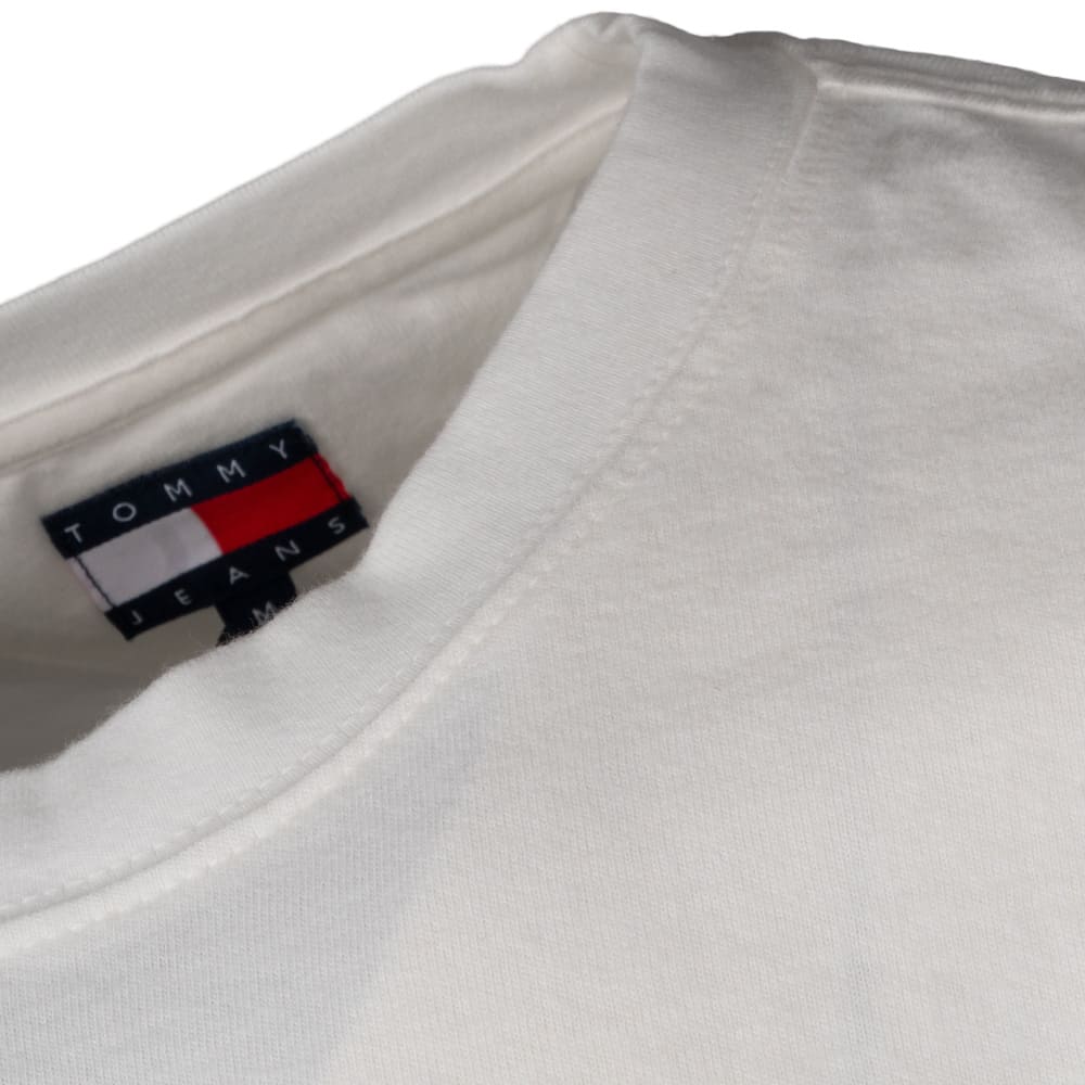 Tommy Jeans Εκρού T-shirt C Neck - DM0DM22532