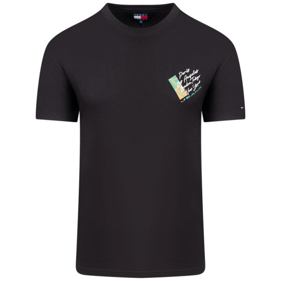 Tommy Jeans Μαύρο T-shirt C Neck - DM0DM22533