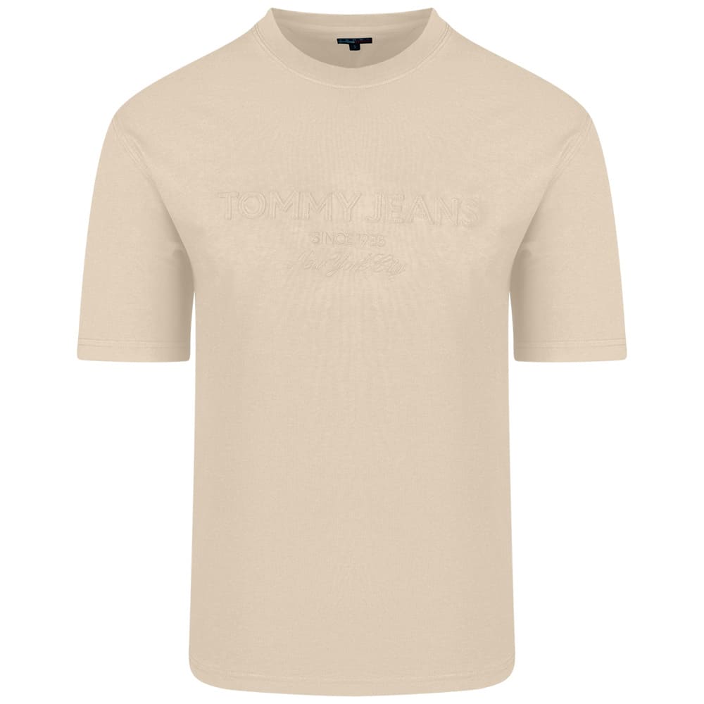 Tommy Jeans Μπεζ T-shirt C Neck - DM0DM22545