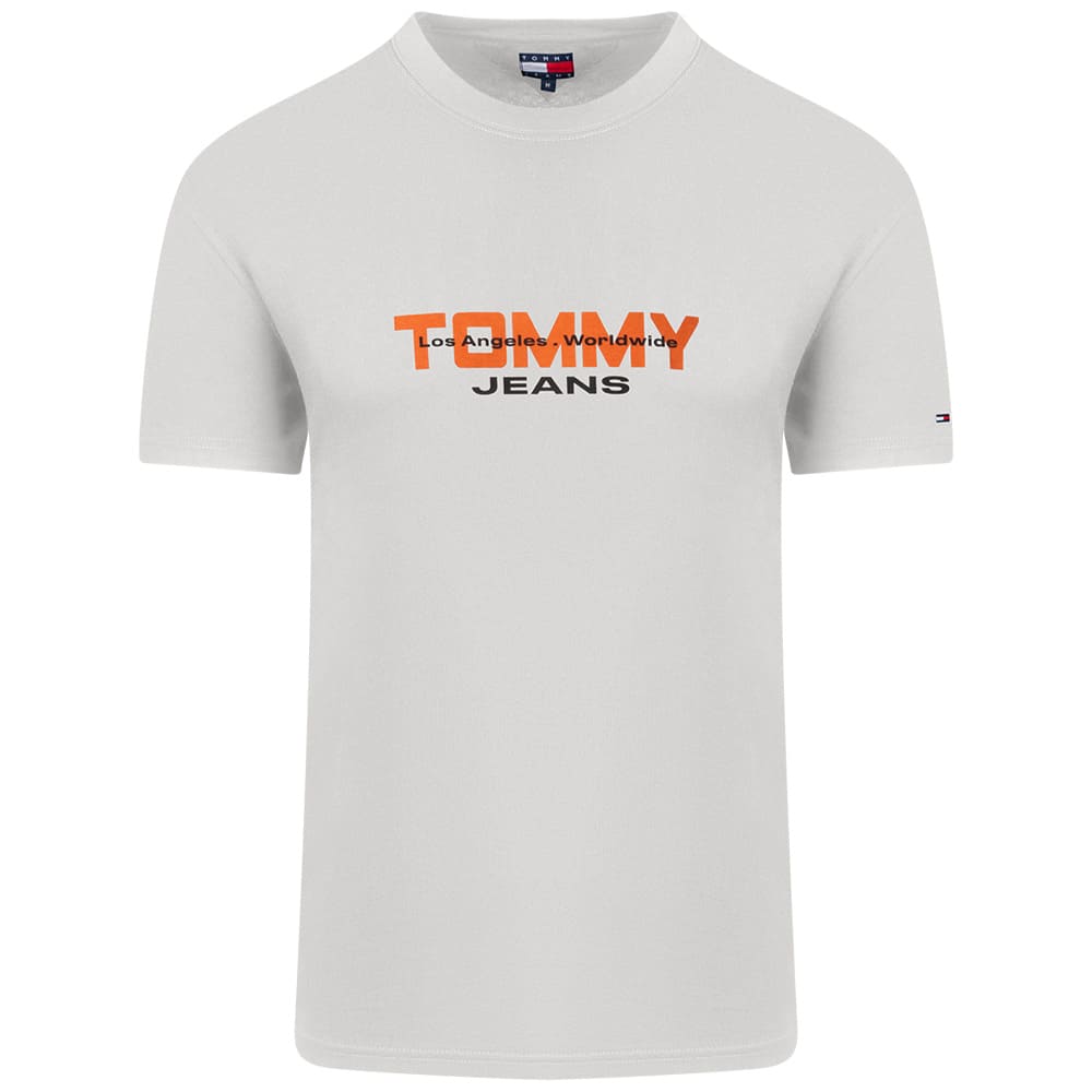 Tommy Jeans Εκρού T-shirt C Neck - DM0DM22550