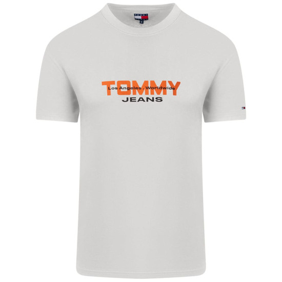 Tommy Jeans Εκρού T-shirt C Neck - DM0DM22550