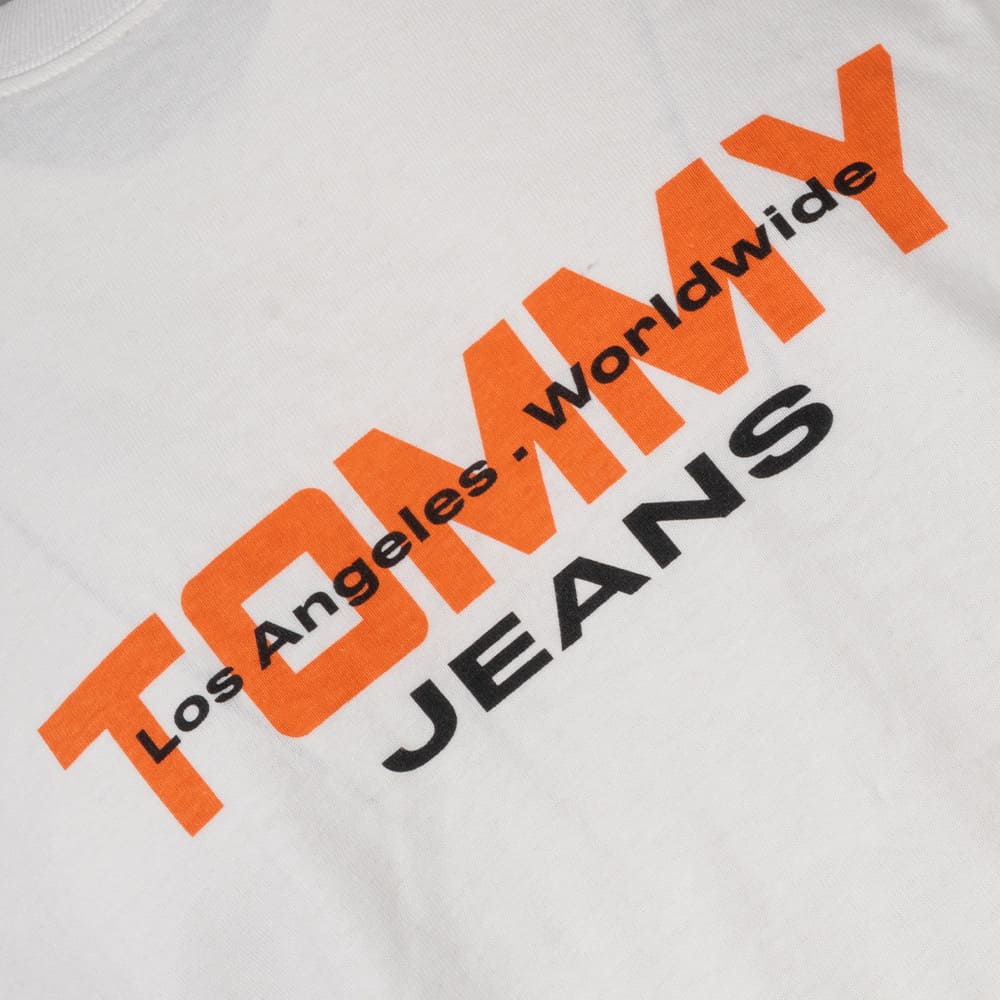 Tommy Jeans Εκρού T-shirt C Neck - DM0DM22550