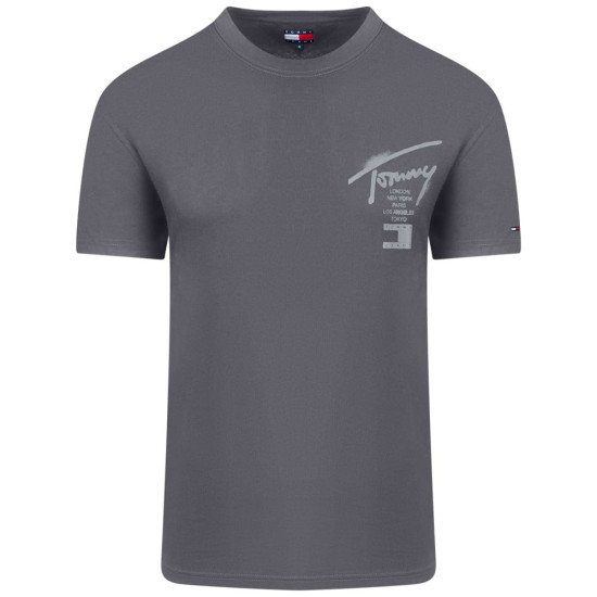 Tommy Jeans Γκρι T-shirt C Neck - DM0DM22553