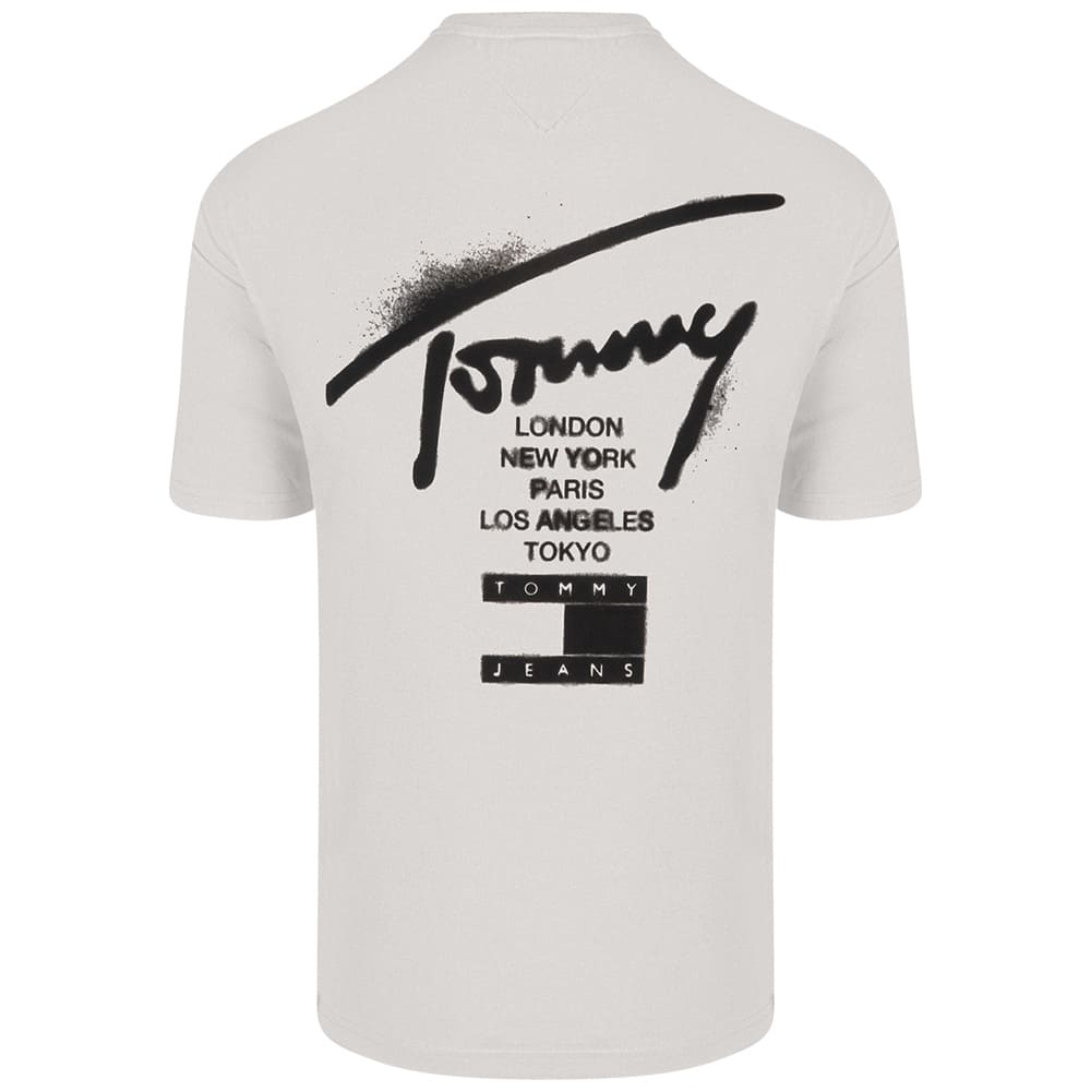 Tommy Jeans Εκρού T-shirt C Neck - DM0DM22553