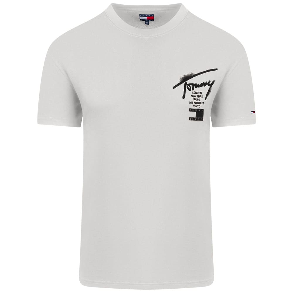 Tommy Jeans Εκρού T-shirt C Neck - DM0DM22553