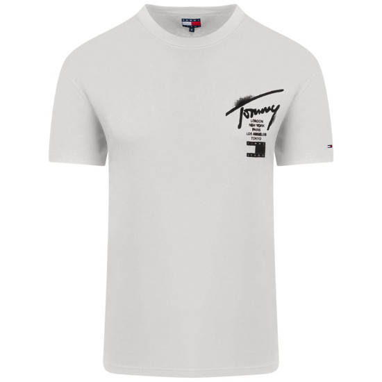 Tommy Jeans Εκρού T-shirt C Neck - DM0DM22553