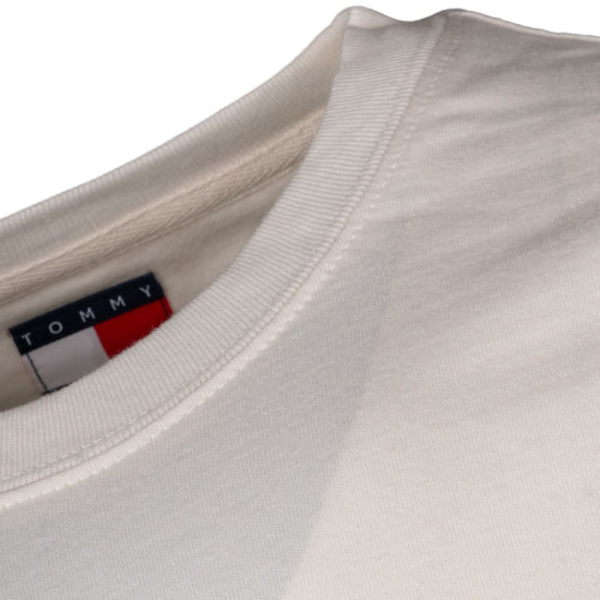 Tommy Jeans Εκρού T-shirt C Neck - DM0DM23180