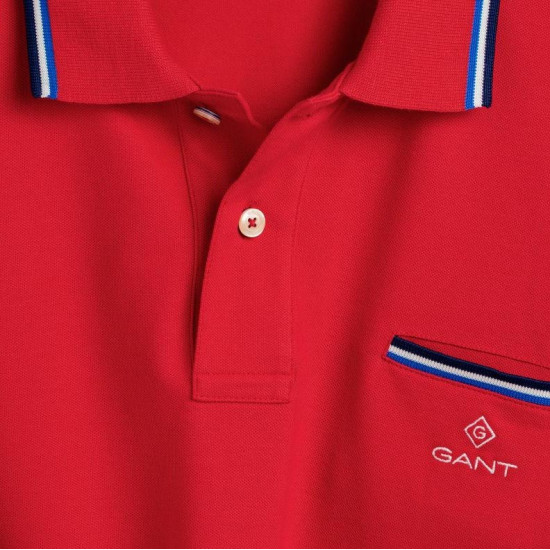 Gant Κόκκινο Κοντομάνικο polo - 3G2052002