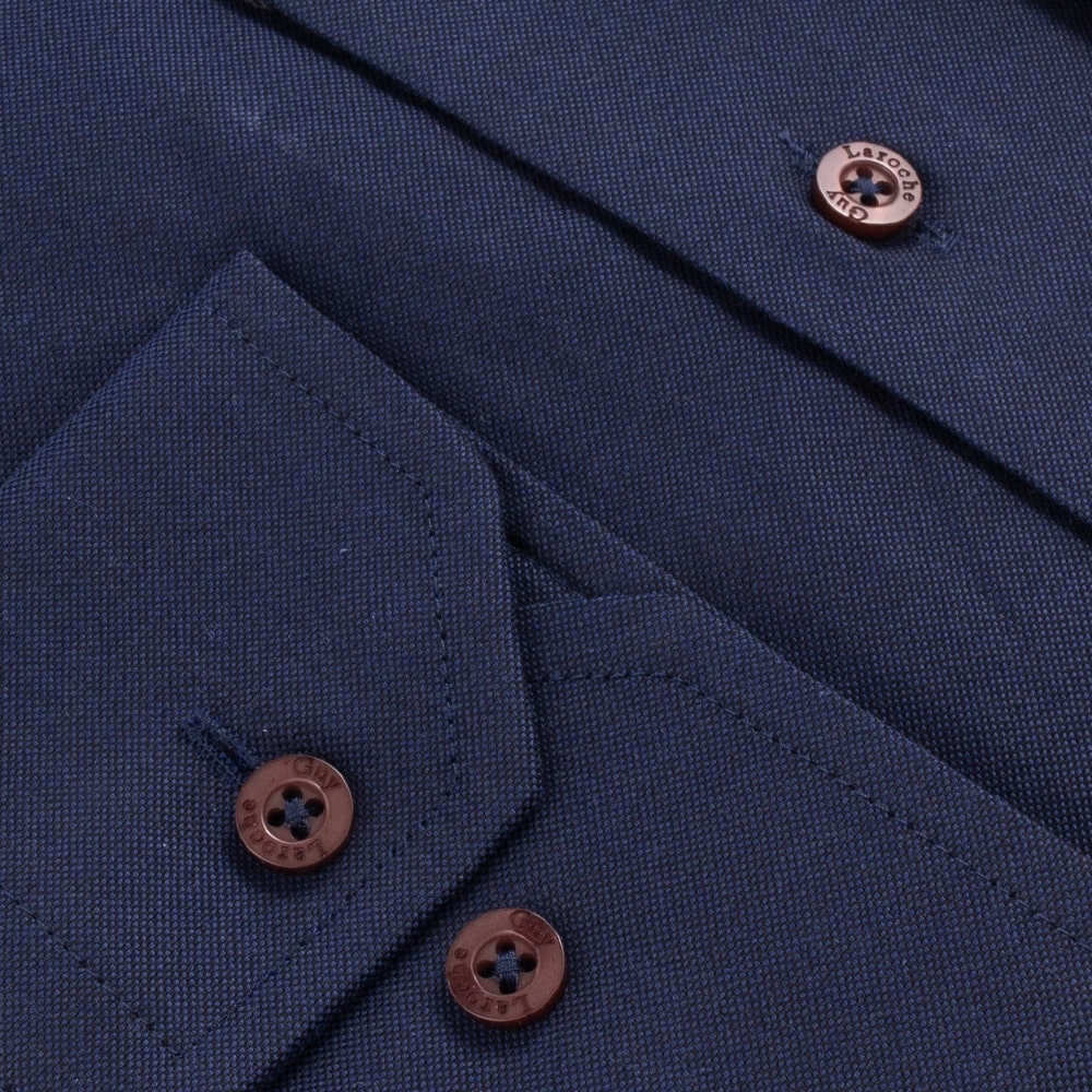 Guy Laroche Μπλε Πουκάμισο Regular Fit Button Down - GLDW28714/BD