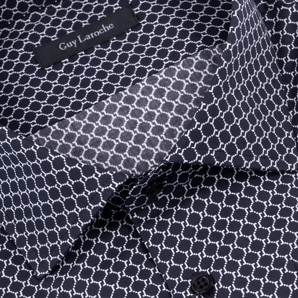 Guy Laroche Μαύρο Πουκάμισο Slim Fit - GLDW28724/SLAND