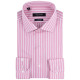 Guy Laroche Ροζ Πουκάμισο Ριγέ Slim Fit - GLES18238/SL