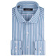 Guy Laroche Μπλε Πουκάμισο Ριγέ Big & Tall - GLES18238/CL-1