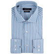 Guy Laroche Μπλε Πουκάμισο Ριγέ Slim Fit - GLES18238/SL