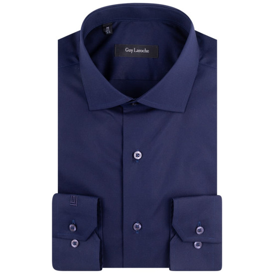 Guy Laroche Μπλε Σκούρο Πουκάμισο Regular Fit - GLES18257/CL