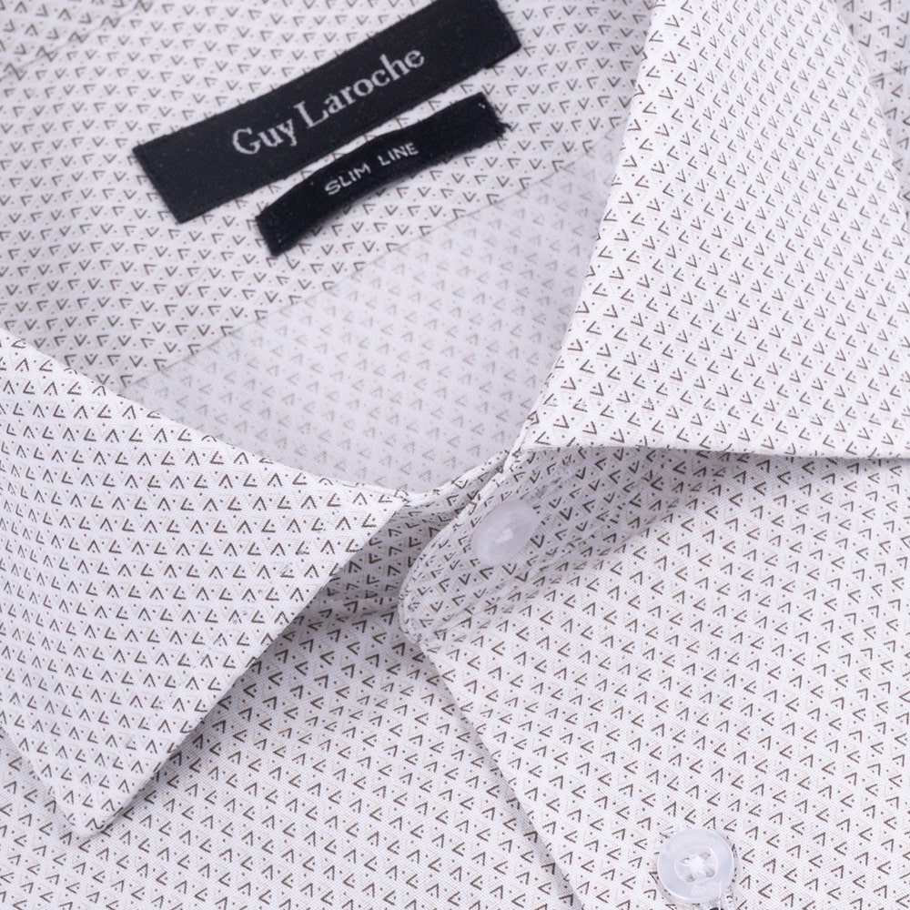 Guy Laroche Λευκό Πουκάμισο Με Σχέδιο Regular Fit - GLES18344B/CL
