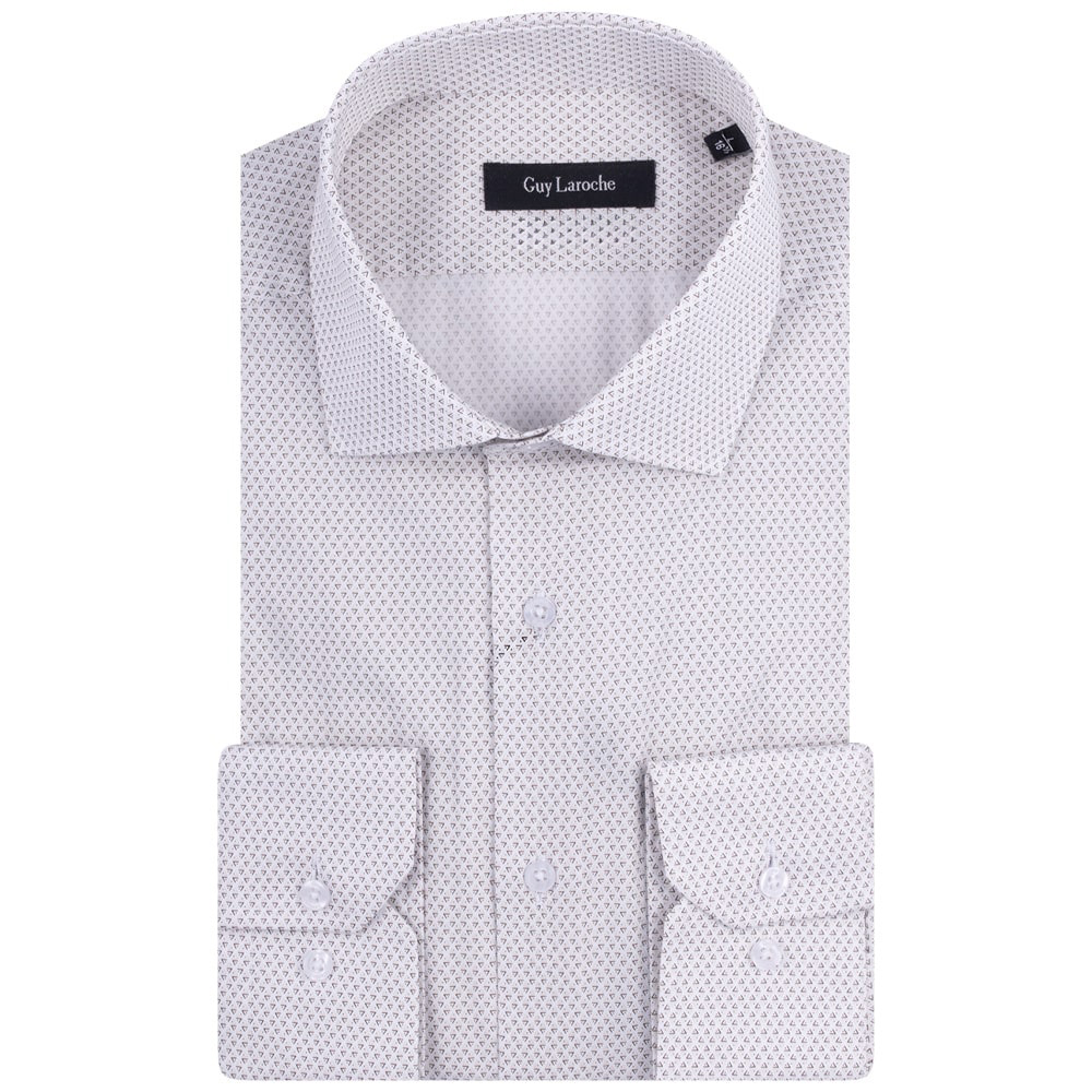 Guy Laroche Λευκό Πουκάμισο Με Σχέδιο Regular Fit - GLES18344B/CL