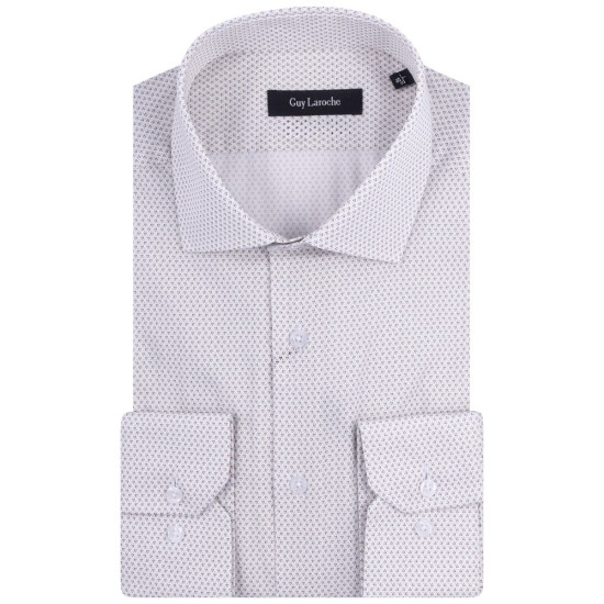 Guy Laroche Λευκό Πουκάμισο Με Σχέδιο Regular Fit - GLES18344B/CL