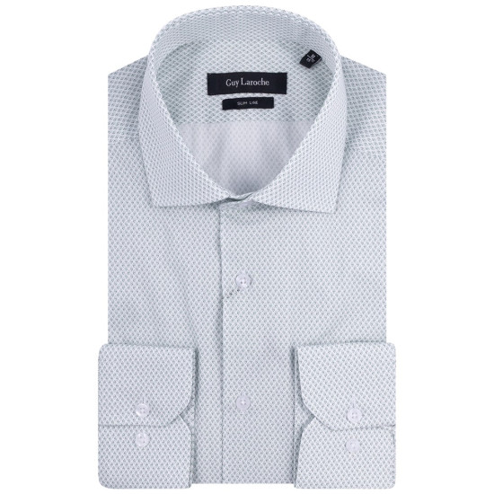 Guy Laroche Λευκό Πουκάμισο Με Σχέδιο Slim Fit - GLES18344B/SL