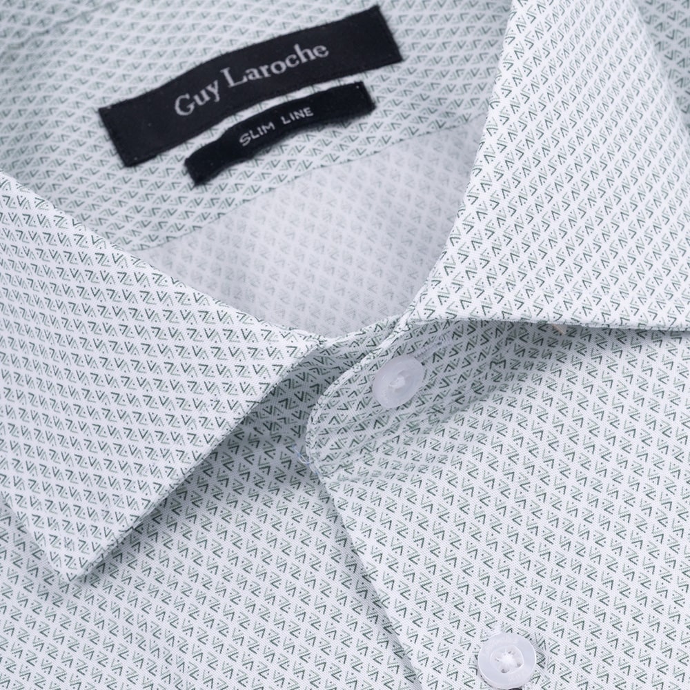 Guy Laroche Λευκό Πουκάμισο Με Σχέδιο Slim Fit - GLES18344B/SL