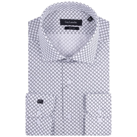 Guy Laroche Μαύρο Πουκάμισο Με Σχέδιο Slim Fit - GLES18748A/SL
