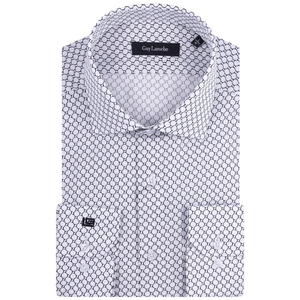 Guy Laroche Μαύρο Πουκάμισο Με Σχέδιο Regular Fit - GLES18748A/CL-1