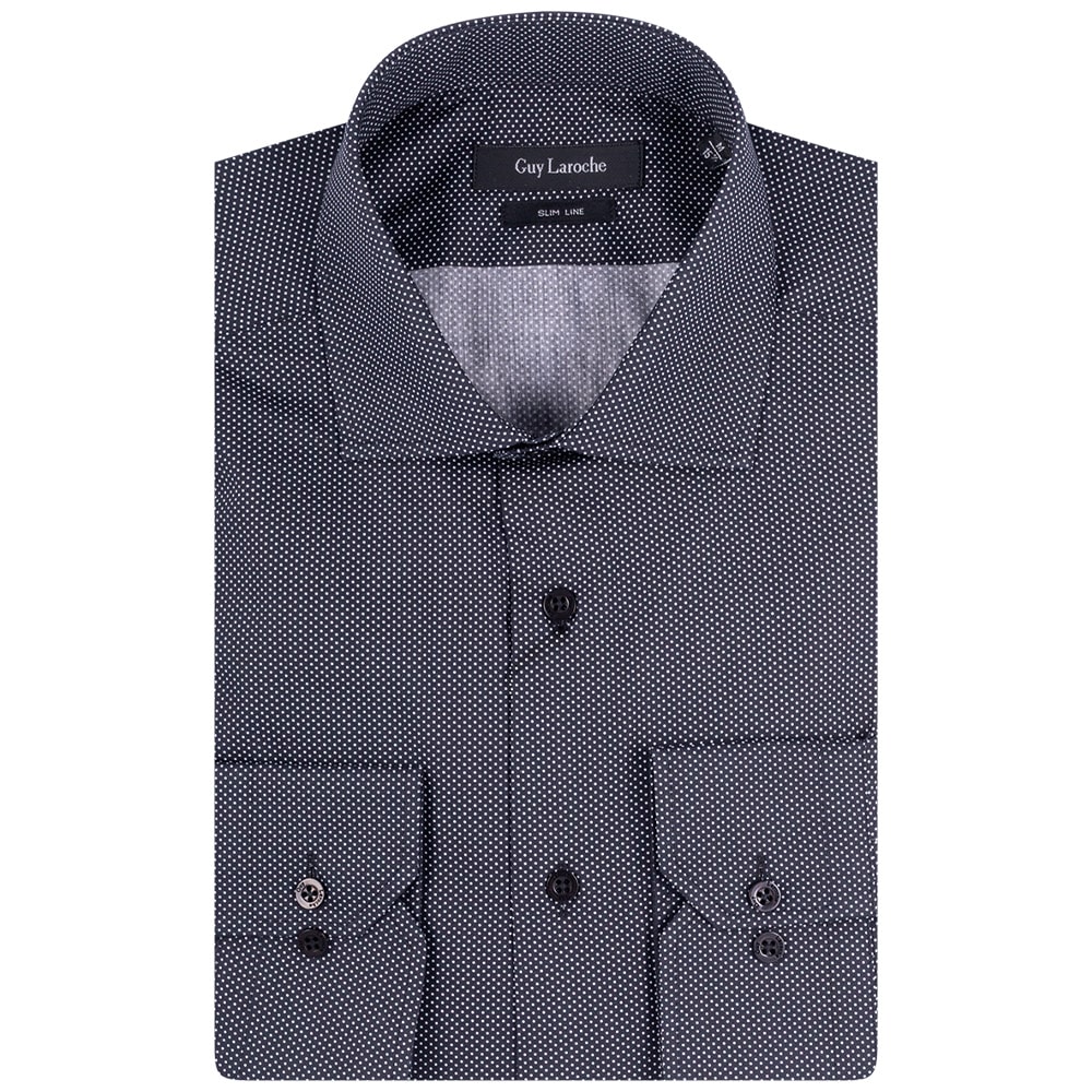 Guy Laroche Μαύρο Πουκάμισο Με Μικροσχέδιο - GLEW28717/SL