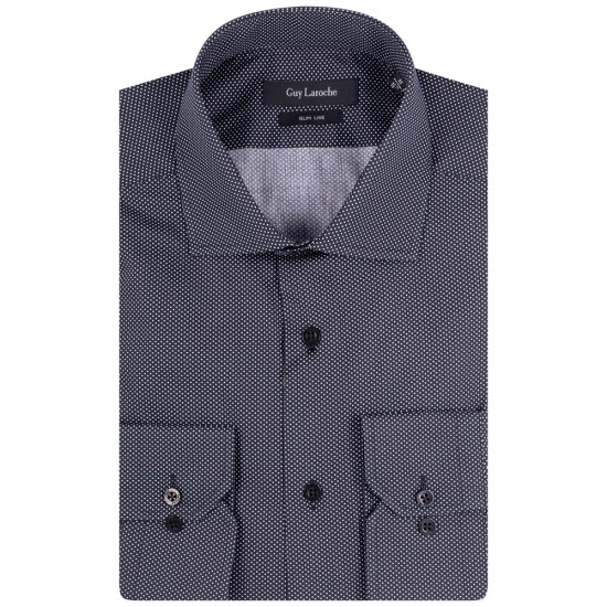 Guy Laroche Μαύρο Πουκάμισο Με Μικροσχέδιο - GLEW28717/SL