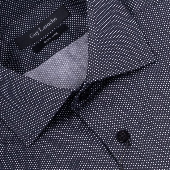 Guy Laroche Μαύρο Πουκάμισο Με Μικροσχέδιο - GLEW28717/SL