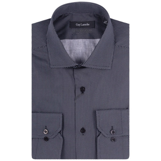 Guy Laroche Μαύρο Πουκάμισο Με Μικροσχέδιο - GLEW28717/CL