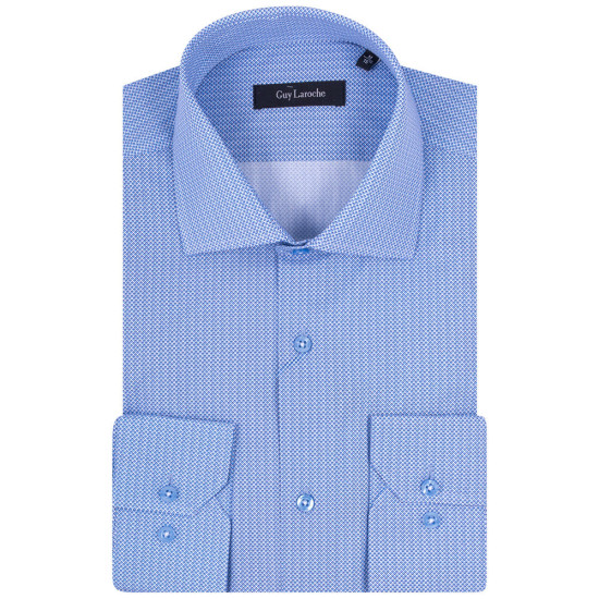 Guy Laroche Μπλε Πουκάμισο Με Μικροσχέδιο - GLFS18221/CL