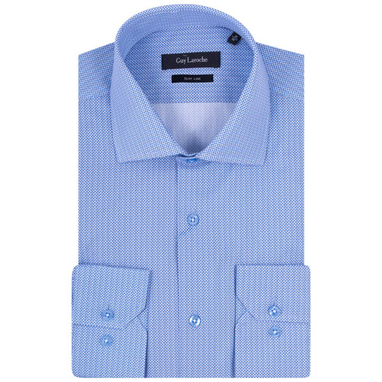 Guy Laroche Μπλε Πουκάμισο Με Μικροσχέδιο - GLFS18221/SL