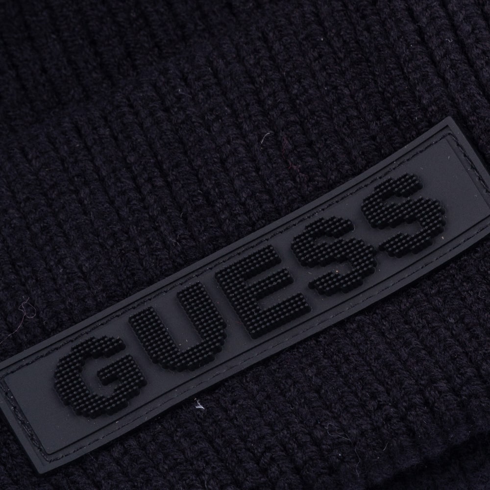 GUESS Μαύρος Σκούφος - GU0ACAM9583POL010000
