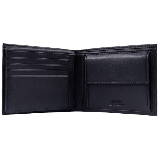 GUESS Μαύρο Πορτοφόλι 100% Leather - GU0ACSMCSLELEA240000