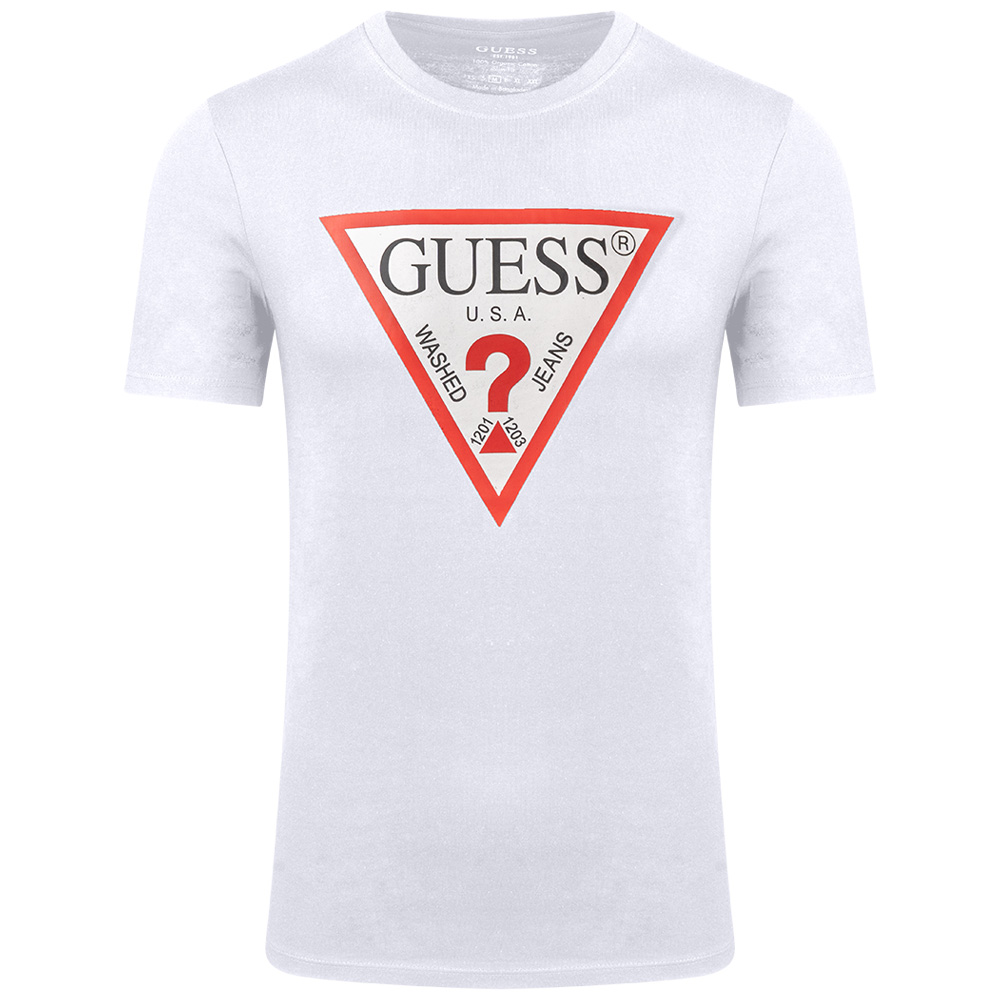 GUESS Λευκό T-shirt C Neck - GU0APM2YI71I3Z140000