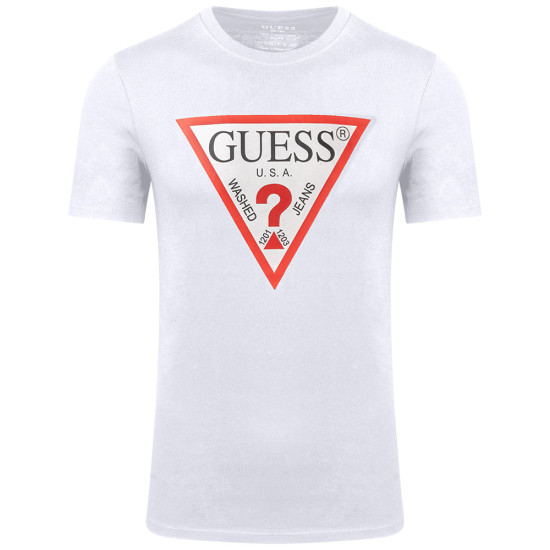 GUESS Λευκό T-shirt C Neck - GU0APM2YI71I3Z140000