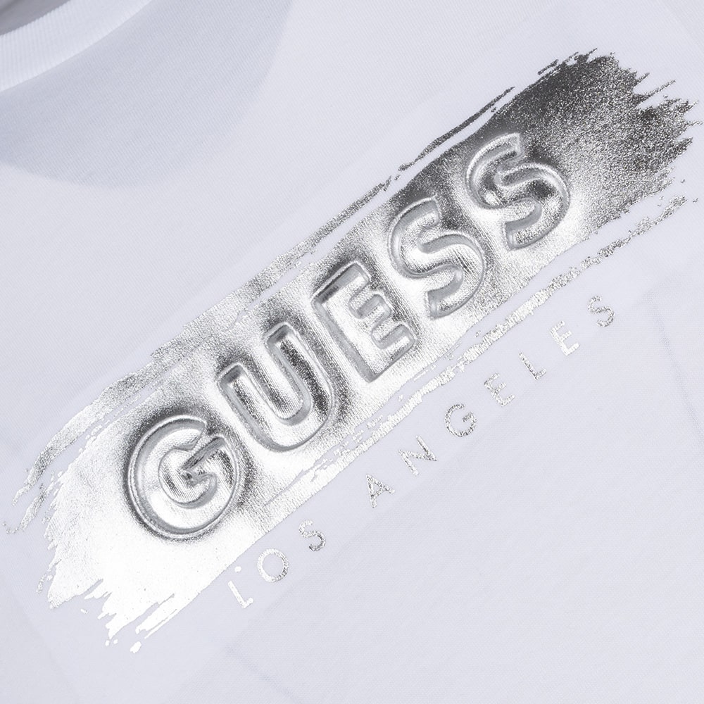 GUESS Λευκό T-shirt C Neck - GU0APM4BI61K9RM10000